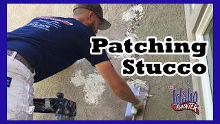 How To Patch Stucco Simple Instructions Patching Stucco [upl. by Irrek]