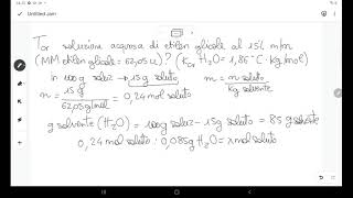 Esercizi sulle soluzioni proprietà colligative e diluizioni [upl. by Anne-Marie]