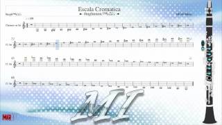 ►Escala cromática  como tocar  posiciones en clarinete Bb  MGH Music™♭♬♪ [upl. by Lucas989]