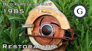 1985 Makita Circular Saw Restoration [upl. by Nosille]