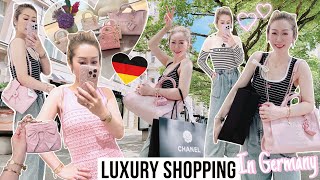 LUXURY SHOPPING IN GERMANY 🇩🇪 CHANEL DIOR HERMES LOUIS VUITTON amp SWEETS SHOPPING 💖 LINDIESS [upl. by Idihsar861]