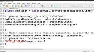 MQL4 MQL5 Course How to modify pending limit order in MQL5 [upl. by Nadab187]