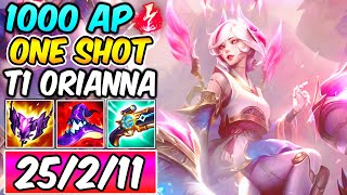 1000 AP ONESHOT EPIC T1 ORIANNA MID FULL BURST  Best Damage Build amp Runes  League of Legends [upl. by Drucy]