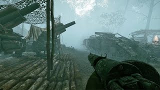 Fog Of War  Bourlon Wood France  Battlefield 1 2016  No HUD  RTX 4090  4K Ultra [upl. by Lertram522]