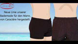 Schwarze LeihBadeshorts eng anliegend für Herren [upl. by Custer926]