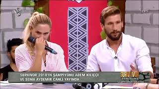 Survivor 2018 Şampiyonu Adem Kılıçı Merve Aydınquot ile Komik Anısı [upl. by Ecyla]