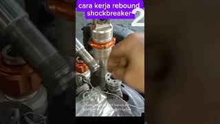 2 piston dan sistem klep rebound pada as hidrolik shockbreaker variasi [upl. by Aney629]