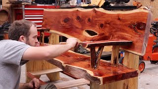 A One of a Kind Red Cedar Bench [upl. by Airahs]