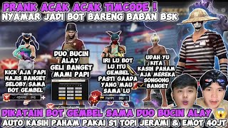 PRANK ACAK ACAK TIMCODE KETEMU DUO BUCIN ALAY GW DIHINA BOT GEMBEL AUTO KASIH PAHAM S1 TOPI JERAMI‼️ [upl. by Rehm173]