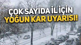 Doğu Bölgelerde Yoğun kar Yağışı Etkili Olması bekleniyor 🌧️⛈️🌨️❄️⚠️ [upl. by Anirbys]