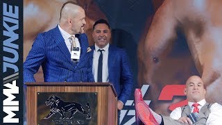 Chuck Liddell vs Tito Ortiz fighter comments from press conference [upl. by Essilevi597]