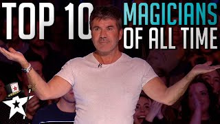 Top 10 BEST Magicians OF ALL TIME on Britains Got Talent [upl. by Baras]