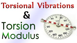 Torsional Vibrations amp Torsion Modulus Easy Science NTU [upl. by Hcurab]