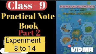 Experiment 8 to 14 Science practical Note Book part 2 Class 9 Answers By MK Simple Answers [upl. by Tseng466]