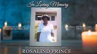 Celebrating The Life of Rosalind Prince [upl. by Bakki366]