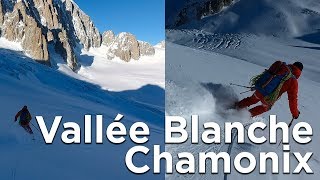 Pointe Helbronner Aiguille du Midi Vallée Blanche Le Montenvers Chamonix MontBlanc ski de randonnée [upl. by Ettezzus507]