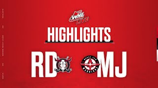 Red Deer Rebels at Moose Jaw Warriors 23  WHL Highlights 202324 [upl. by Kyte]