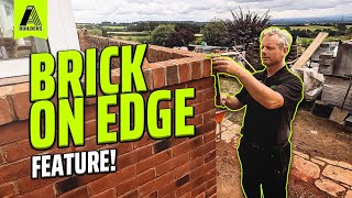 DIY Bricklaying Building a Brick on Edge Feature for Your Bungalow [upl. by Haddad]