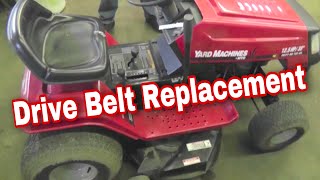 How To Replace The Drive Belt On An MTD Variable Speed Riding Mower with Taryl [upl. by Kay]