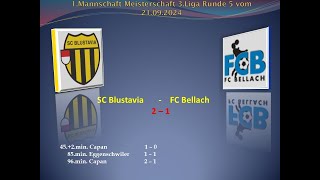 1Manschaft Meisterschaft 3Liga SC Blustavia  FC Bellach [upl. by Netniuq]