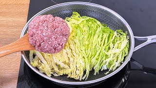 Einfach Hackfleisch zum Kohl hinzufügen ❗️ Unglaublich einfaches und leckeres Rezept ❗️ [upl. by Winchester831]