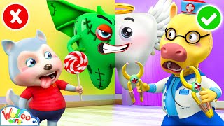 Be Careful Strange Tooth Baby Dentist Song  Imagine Kid Songs amp Nursery Rhymes  Wolfoo Kids Songs [upl. by Pietrek]