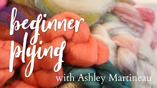 How to Ply Yarn with Thread for Beginners with Ashley Martineau [upl. by Kirven739]