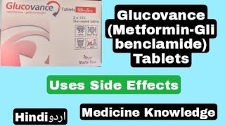 Glucovance Tablets MetforminGlibenclamide Uses Side Effects UrduHindi By Medicine Knowledge [upl. by Tad]