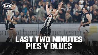 Last Two Minutes Collingwood v Carlton  Round 21 2024  AFL [upl. by Notnil786]