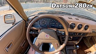 1979 Datsun 280ZX by Nissan  Driving the Japanese Manual Inline 6 POV Binaural Audio [upl. by Corty285]