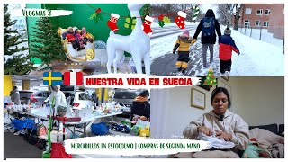 🎄VLOGMAS 3  MERCADILLOS EN ESTOCOLMO  MIS COMPRAS DEL MERCADILLO 😱 [upl. by Clerc]