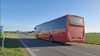 LIO Bus occitanie IVECO crossway Ramonville Boulevard FMitterrand et Nailloux ligne 303 [upl. by Anoiuq]