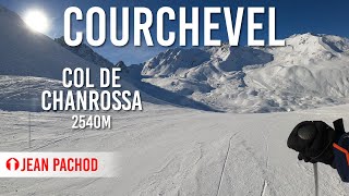 Skiing red piste Jean Pachod in Courchevel Les 3 Vallées 4K UHD [upl. by Acimehs]