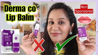 Derma co Lip Balm Review After Using One Month  Is It good for pigmented lips non Sponsored [upl. by Ettenal]