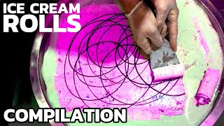 Ice Cream Rolls  Top 10 Compilation  The most satisfying Ice Cream in the World  ASMR Video [upl. by Katerina]