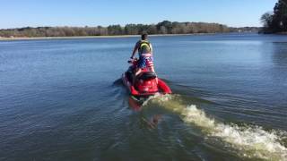 2000 BAD ASS SEADOO GTX MILLENNIUM EDITION 3 Passenger 02242017 Test Run [upl. by Antonin]