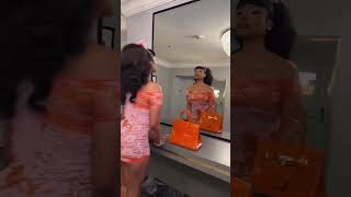 Megan Thee Stallion makes a video to the Wanna Be Remix ft Cardi Bherself amp Glo [upl. by Courtnay]