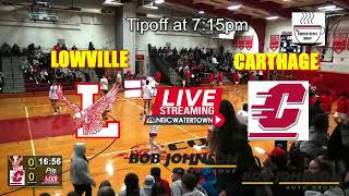 Lowville  Carthage HS Boys Basketball  NBC Watertown Stream Team [upl. by Nedyaj]