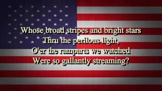 USA National Anthem Lyrics HD [upl. by Art354]