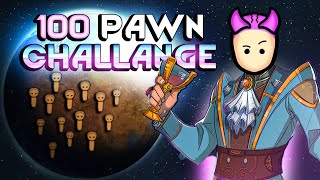 Rimworld 100 Pawn Challenge Year 1 [upl. by Tasha]