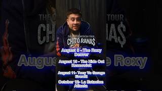 CHITO RANA  Announces his THE DOPEST MEXICAN TOUR with El Cacho chitoranas tour denver [upl. by Onaicnop774]