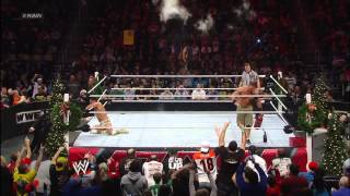 John Cena vs Alberto Del Rio  Miracle on 34th Street Fight Raw Dec 24 2012 [upl. by Ekrub]