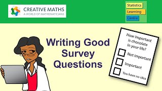 Writing Good Survey Questions  Statistics Help [upl. by Ennairek]