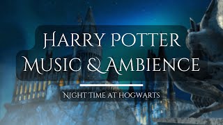 Harry Potter Music amp Ambience  Night Time at Hogwarts [upl. by Saidnac]