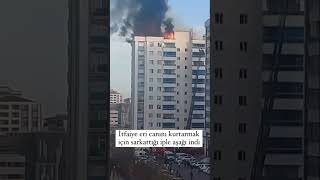 Diyarbakırda çatıda mahsur kalan itfaiyeciler 2 112 firefighter itfaiye 911 acilçağrı dräger [upl. by Adnahc41]