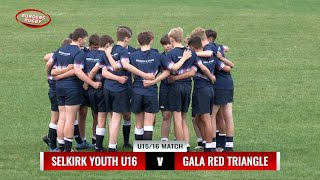 RUGBY ACTION FROM SELKIRK YOUTH CLUB U16 v GALA RED TRIANGLE  17921 [upl. by Mont702]