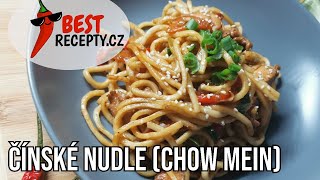 NEJLEPŠÍ SMAŽENÉ ČÍNSKÉ NUDLE🌶CHOW MEIN RECEPT❤️NUDLE S KUŘECÍM MASEM👌 [upl. by Daryl371]