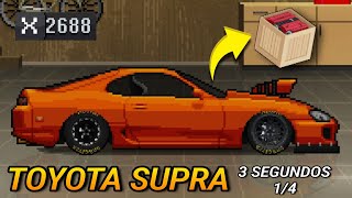 MODIFICANDO EL TOYOTA SUPRA MAS RAPIDO DEL MUNDO 10000 HP  Pixel car racer  Pro league [upl. by Esorlatsyrc]