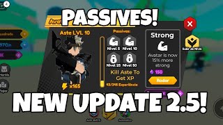 💥UPDATE 25💥PASSIVES AVATAR💥ANIME PUNCHING 2💥ROBLOX [upl. by Nitsug]