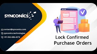 How to lock confirmed Purchase Orders  Purchase Management  Odoo16 Functional  Synconics ERP [upl. by Lrad]